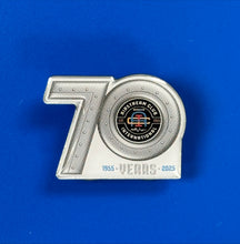 Load image into Gallery viewer, 70th Anniversary Collector’s BUNDLE – Limited Edition Pin &amp; Decal Set
