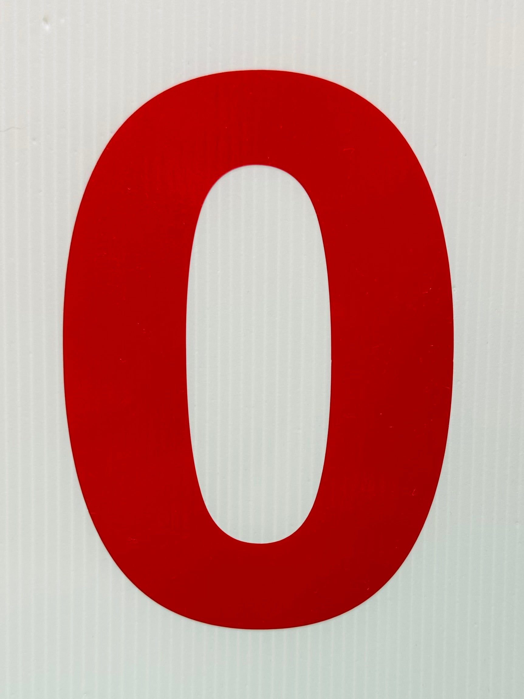 Single Big Red Numbers