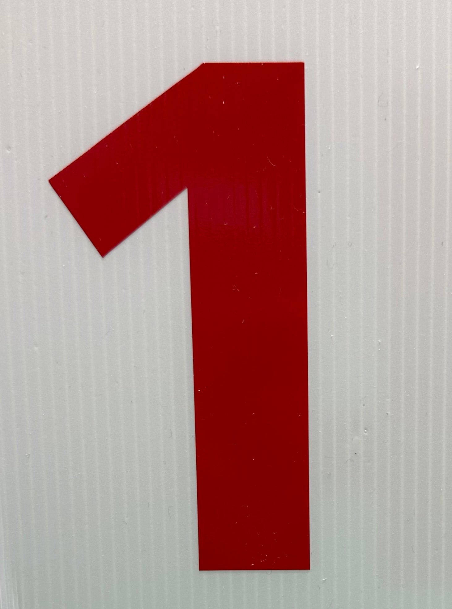 Single Big Red Numbers