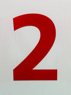 Single Big Red Numbers