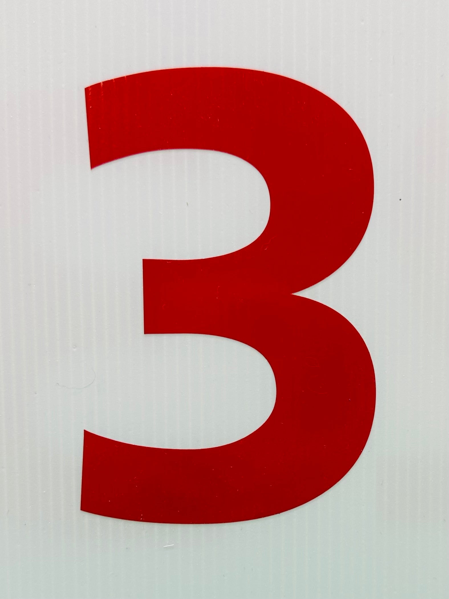 Single Big Red Numbers
