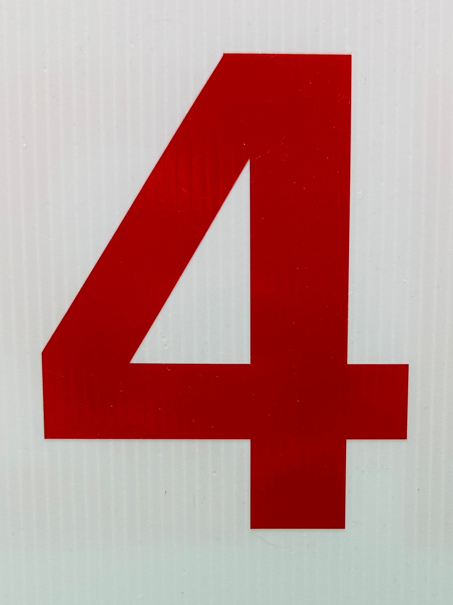 Single Big Red Numbers