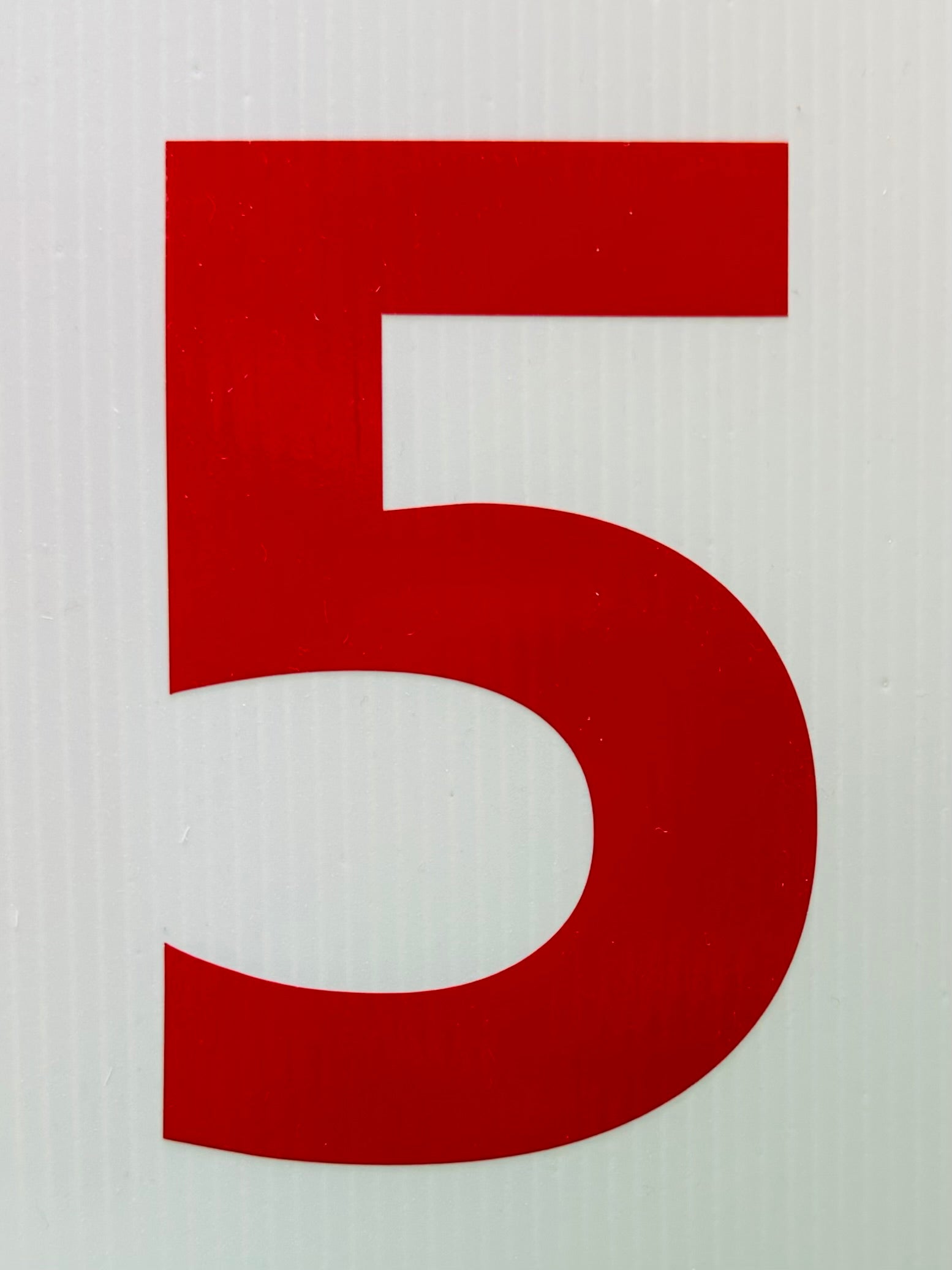 Single Big Red Numbers