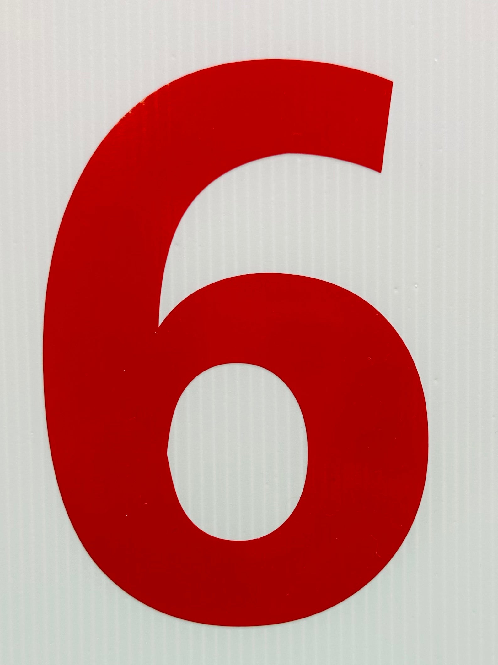 Single Big Red Numbers