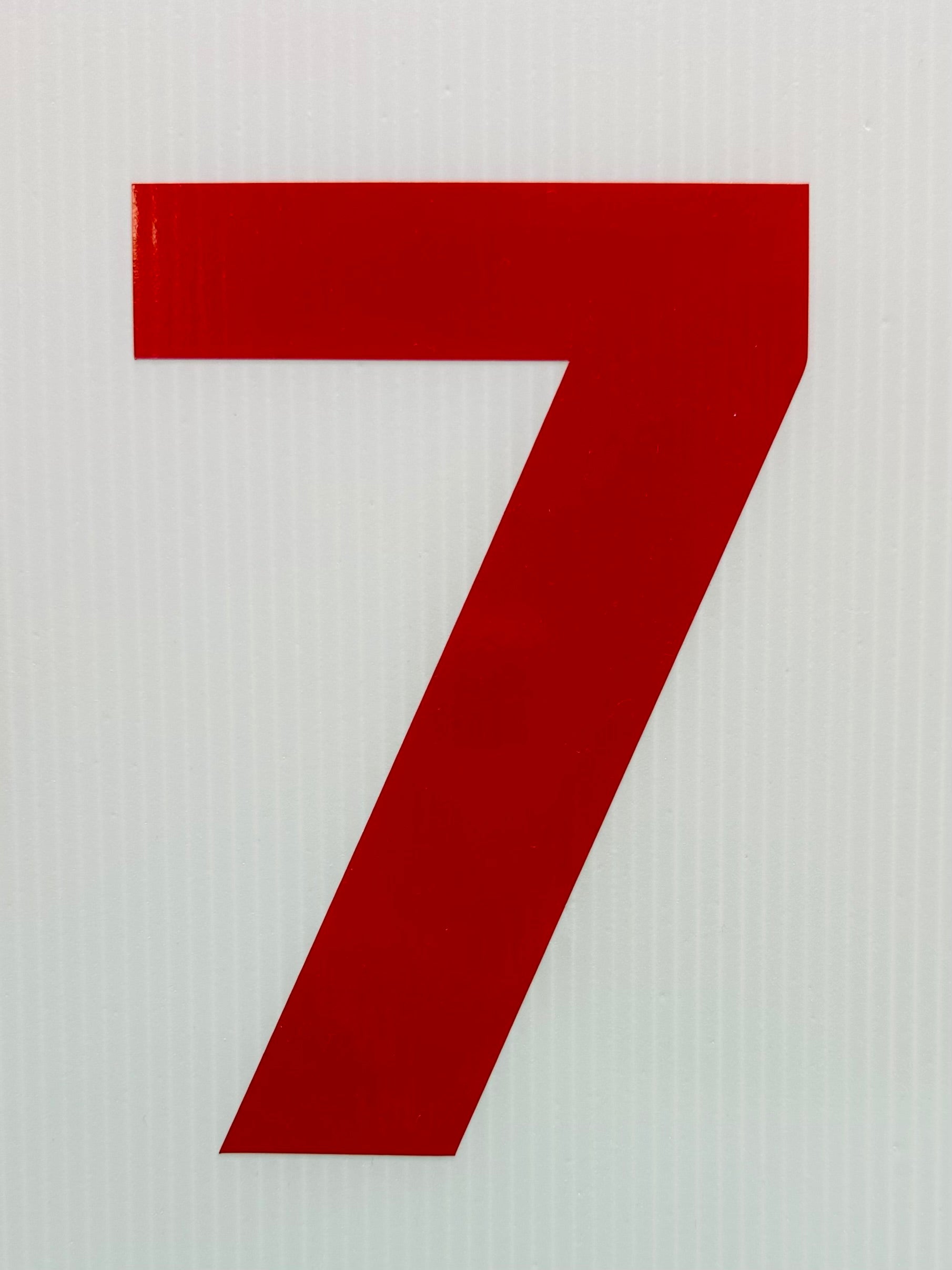 Single Big Red Numbers