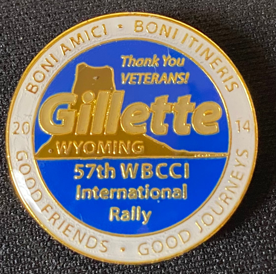 2014 International Rally Gillette Pin